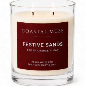 Coastal Muse Festive Sands fragrance 30cl Double Wick Candle