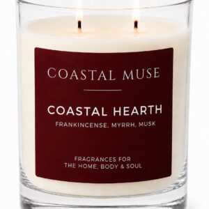 Coastal Muse Coastal Hearth Double Wick Candles