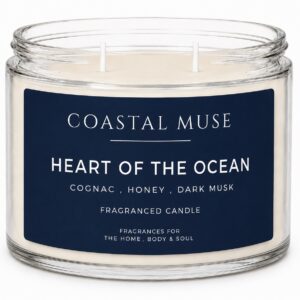 Coastal Muse 50cl Double wick candle in Heart of the Ocean fragrance