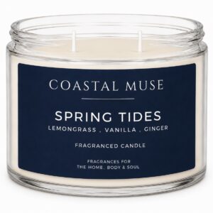 Coastal Muse 50cl Double wick candle in Spring Tides fragrance