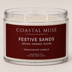 Coastal Muse Festive Sands fragrance 50cl Double Wick Candles